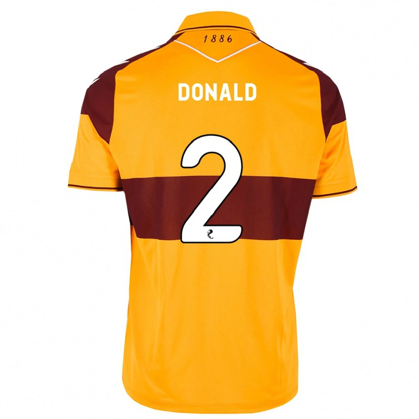Danxen Niño Camiseta Eve Donald #2 Granate Naranja 1ª Equipación 2026/27 La Camisa México