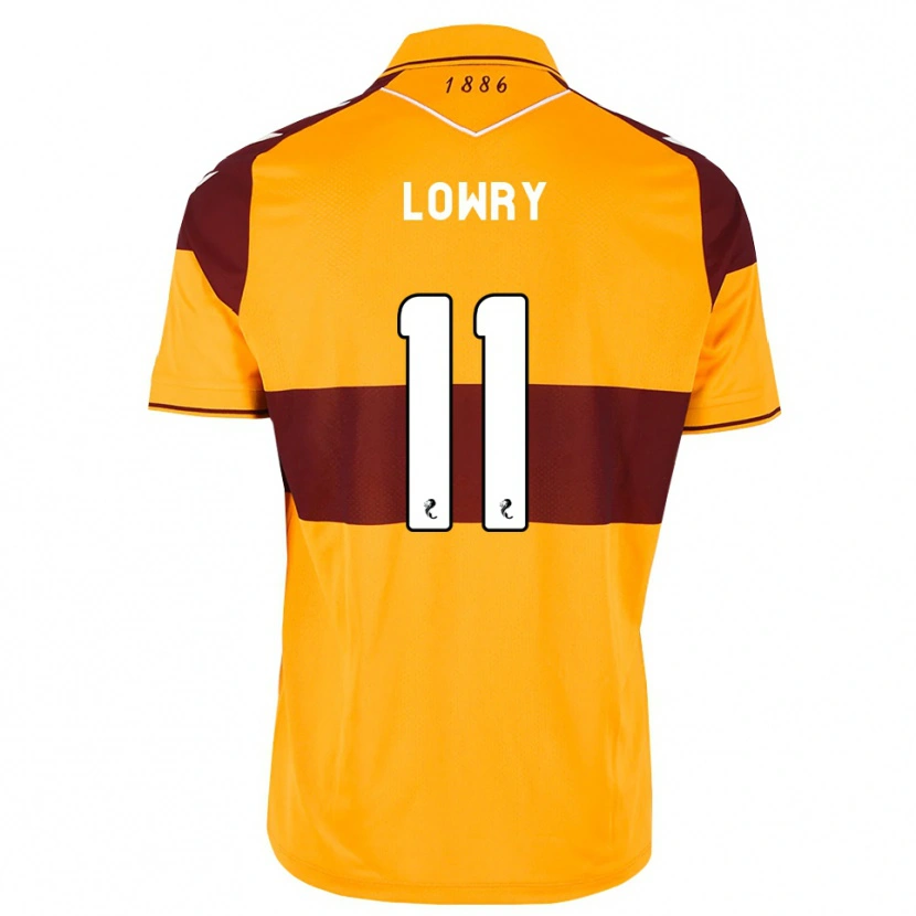 Danxen Niño Camiseta Alex Lowry #11 Granate Naranja 1ª Equipación 2026/27 La Camisa México