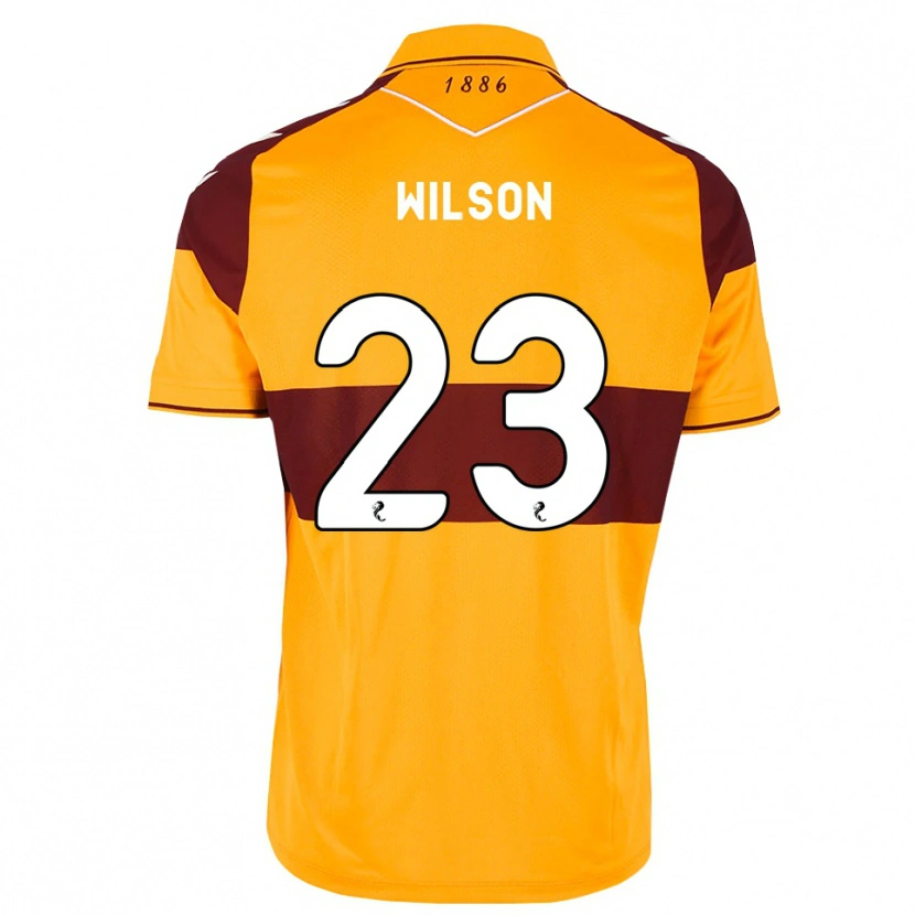 Danxen Niño Camiseta Ewan Wilson #23 Granate Naranja 1ª Equipación 2026/27 La Camisa México