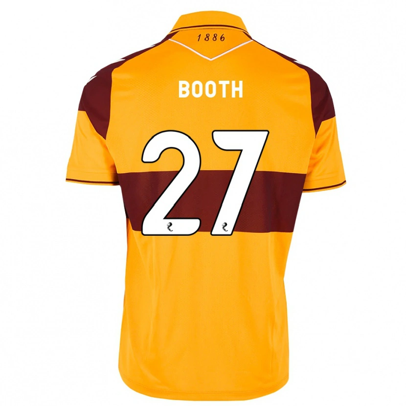 Danxen Niño Camiseta Mikey Booth #27 Granate Naranja 1ª Equipación 2026/27 La Camisa México