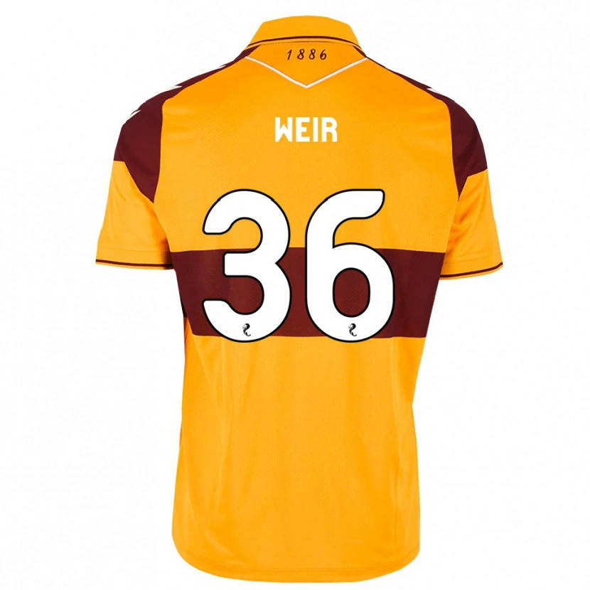 Danxen Niño Camiseta Lucas Weir #36 Granate Naranja 1ª Equipación 2026/27 La Camisa México