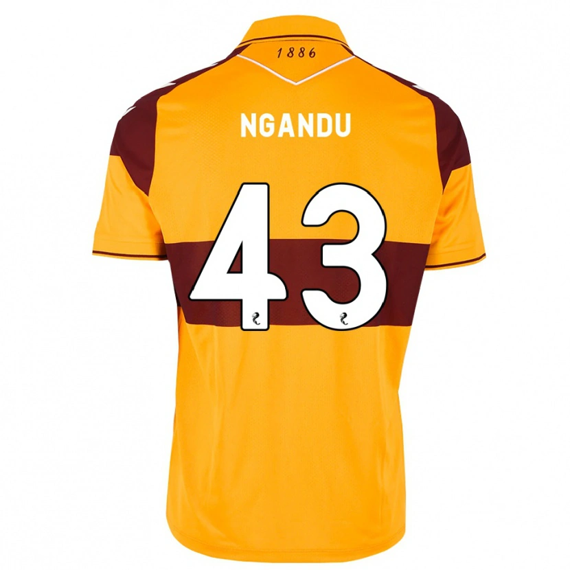 Danxen Niño Camiseta Samuel Ngandu #43 Granate Naranja 1ª Equipación 2026/27 La Camisa México