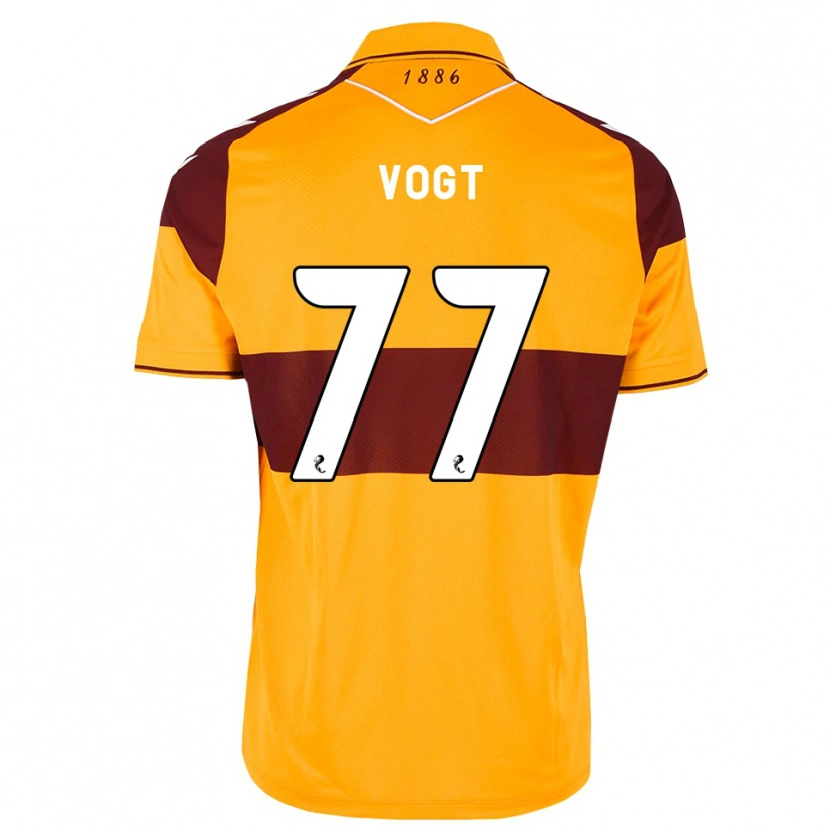 Danxen Niño Camiseta Willy Vogt #77 Granate Naranja 1ª Equipación 2026/27 La Camisa México