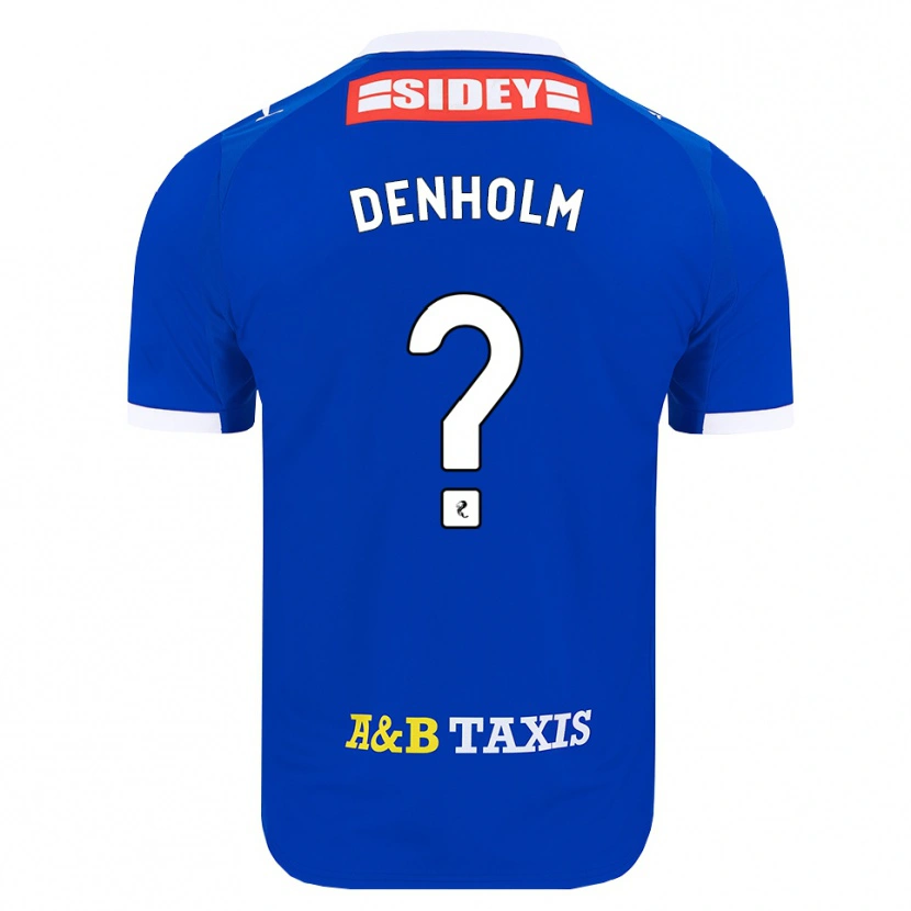 Danxen Niño Camiseta Ben Denholm #0 Azul Rojo Amarillo 1ª Equipación 2026/27 La Camisa México