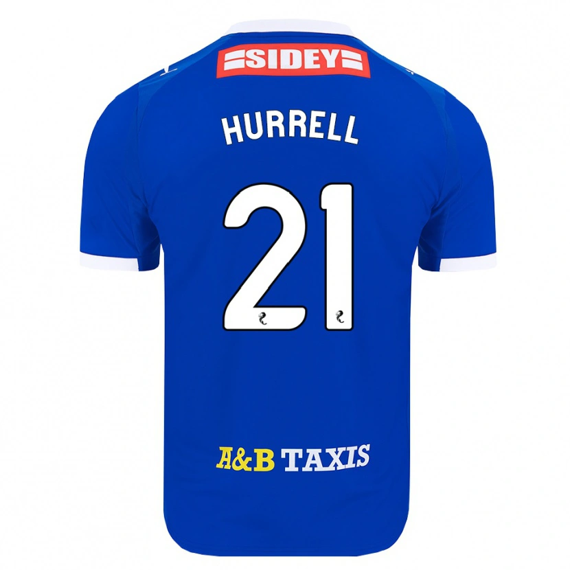 Danxen Niño Camiseta Olivia Hurrell #21 Azul Rojo Amarillo 1ª Equipación 2026/27 La Camisa México