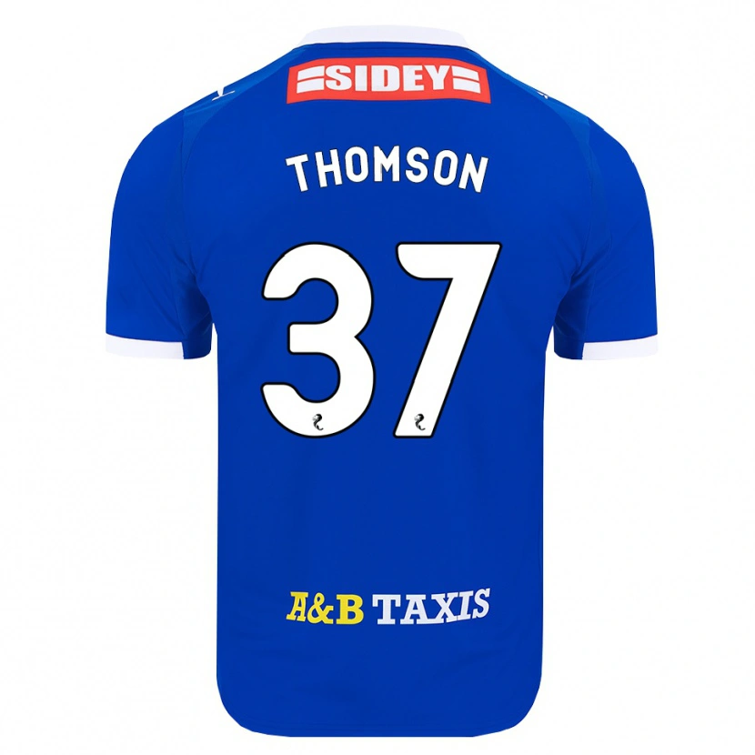 Danxen Niño Camiseta Kyle Thomson #37 Azul Rojo Amarillo 1ª Equipación 2026/27 La Camisa México