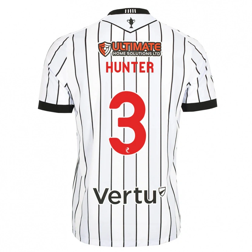 Danxen Niño Camiseta Lyle Hunter #3 Blanco Negro Rojo 1ª Equipación 2026/27 La Camisa México