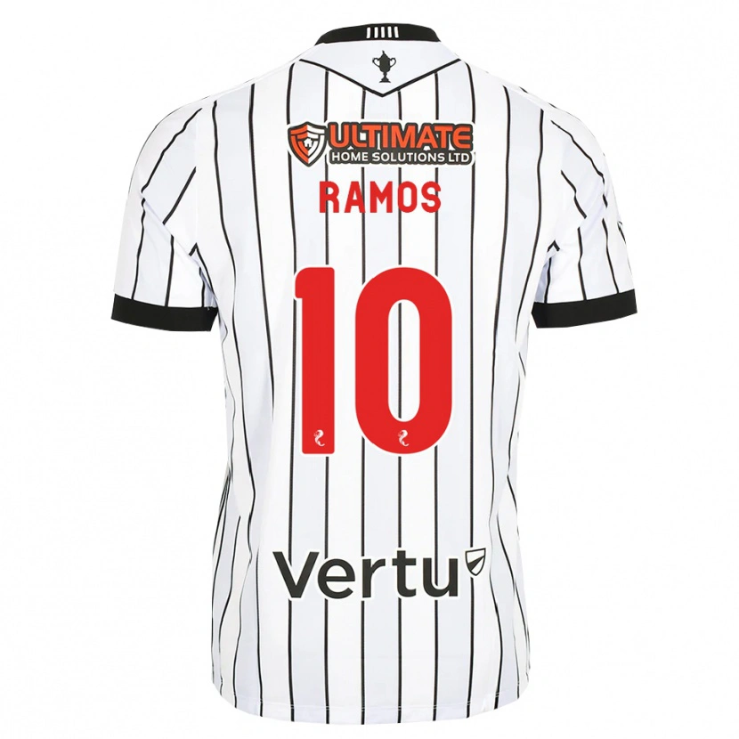 Danxen Niño Camiseta Samuel Ramos #10 Blanco Negro Rojo 1ª Equipación 2026/27 La Camisa México