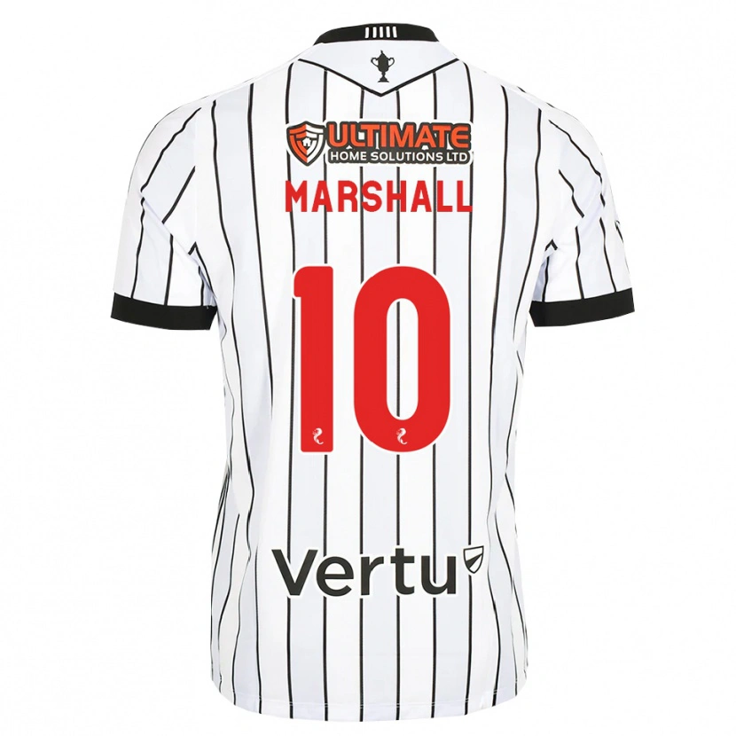 Danxen Niño Camiseta Lewis Marshall #10 Blanco Negro Rojo 1ª Equipación 2026/27 La Camisa México