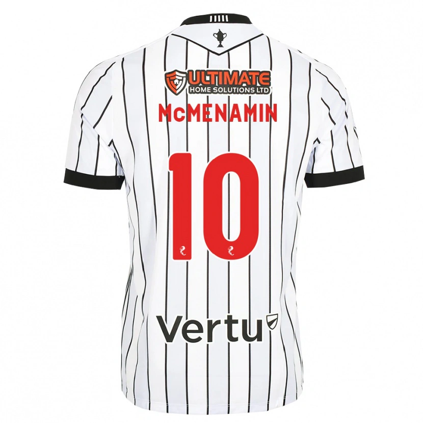 Danxen Niño Camiseta Conor Mcmenamin #10 Blanco Negro Rojo 1ª Equipación 2026/27 La Camisa México