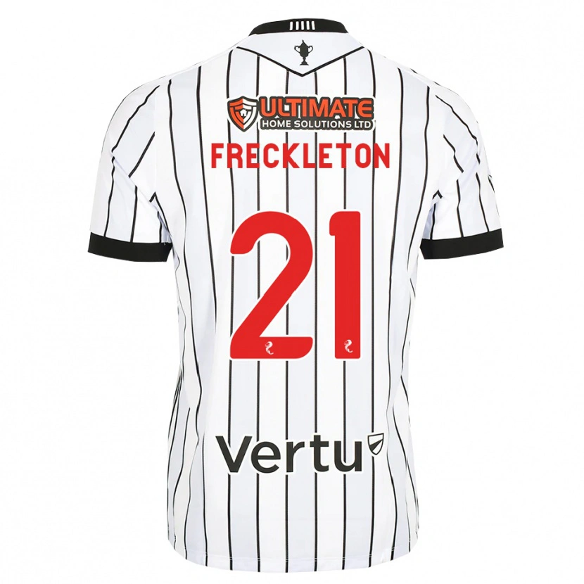 Danxen Niño Camiseta Miguel Freckleton #21 Blanco Negro Rojo 1ª Equipación 2026/27 La Camisa México