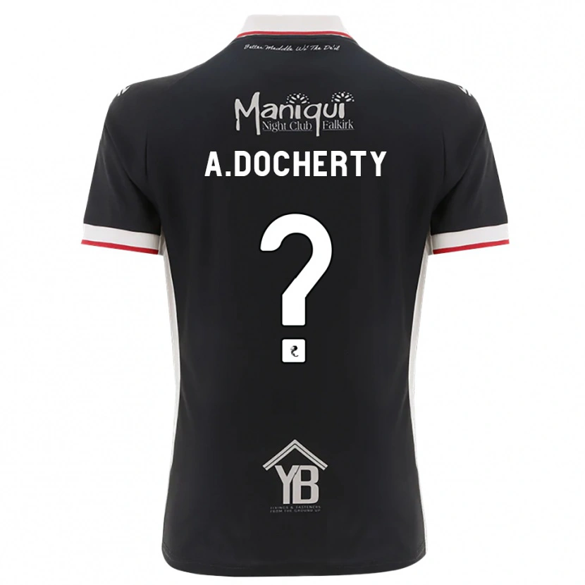Danxen Niño Camiseta Aimie Docherty #0 Negro Blanco Rojo 1ª Equipación 2026/27 La Camisa México