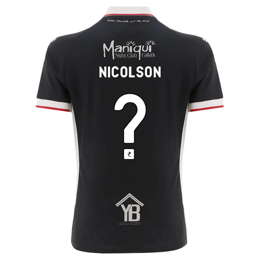 Danxen Niño Camiseta Amanda Nicolson #0 Negro Blanco Rojo 1ª Equipación 2026/27 La Camisa México