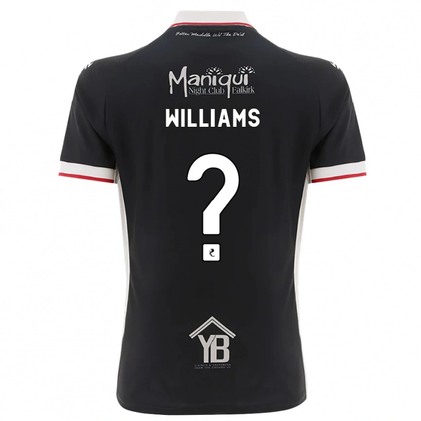 Danxen Niño Camiseta Cerys Williams #0 Negro Blanco Rojo 1ª Equipación 2026/27 La Camisa México