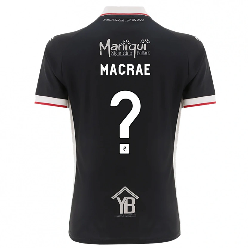 Danxen Niño Camiseta Jane Macrae #0 Negro Blanco Rojo 1ª Equipación 2026/27 La Camisa México