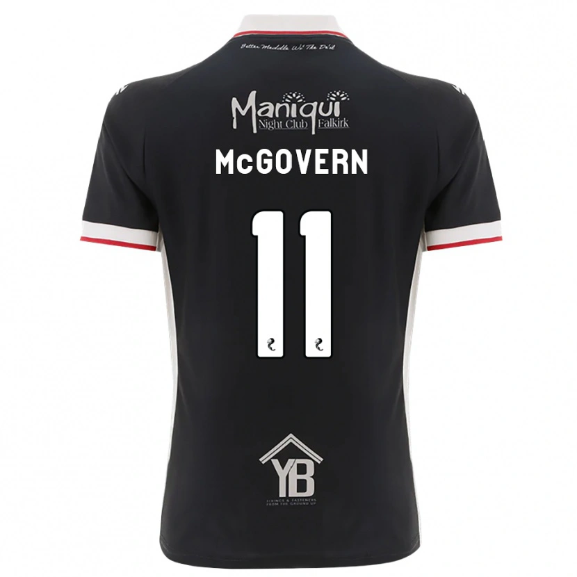 Danxen Niño Camiseta Paul Mcgovern #11 Negro Blanco Rojo 1ª Equipación 2026/27 La Camisa México