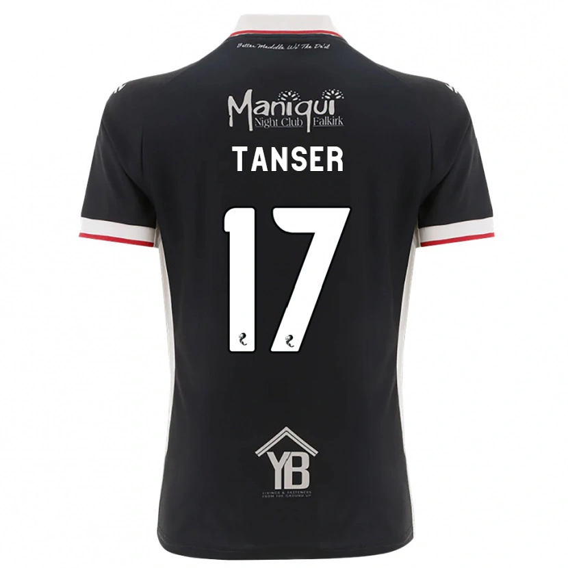 Danxen Niño Camiseta Scott Tanser #17 Negro Blanco Rojo 1ª Equipación 2026/27 La Camisa México