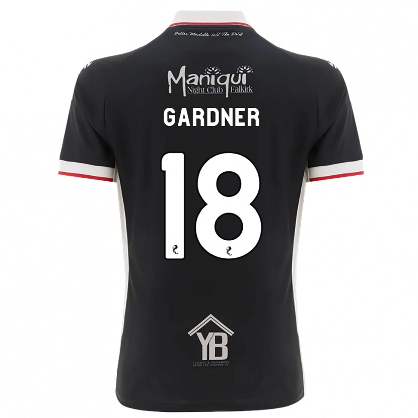 Danxen Niño Camiseta Joe Gardner #18 Negro Blanco Rojo 1ª Equipación 2026/27 La Camisa México