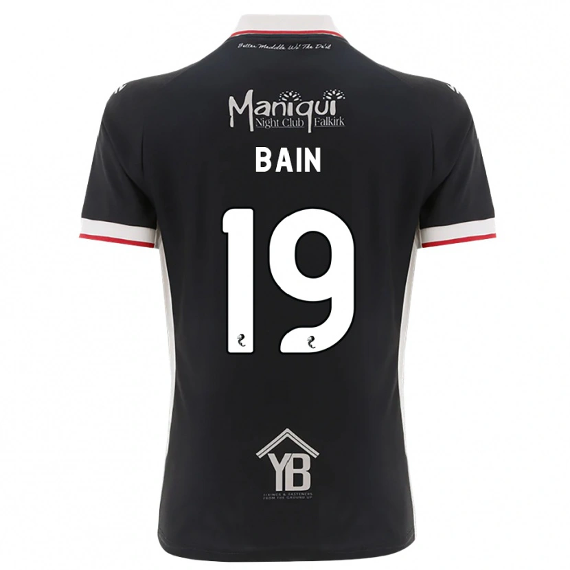 Danxen Niño Camiseta Scott Bain #19 Negro Blanco Rojo 1ª Equipación 2026/27 La Camisa México