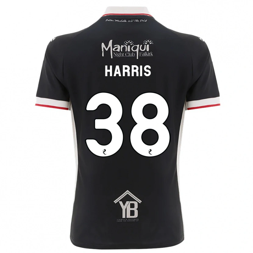 Danxen Niño Camiseta Leo Harris #38 Negro Blanco Rojo 1ª Equipación 2026/27 La Camisa México