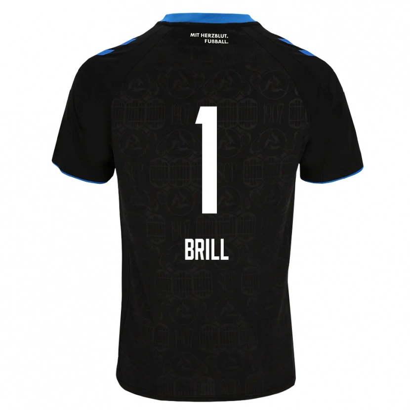 Danxen Niño Camiseta Moritz Brill #1 Negro Blanco Rojo 1ª Equipación 2026/27 La Camisa México