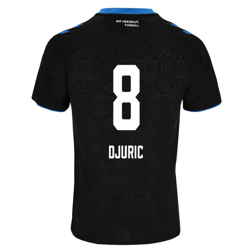 Danxen Niño Camiseta Luka Duric #8 Negro Blanco Rojo 1ª Equipación 2026/27 La Camisa México