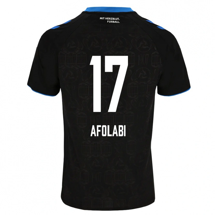 Danxen Niño Camiseta Gentil Afolabi #17 Negro Blanco Rojo 1ª Equipación 2026/27 La Camisa México