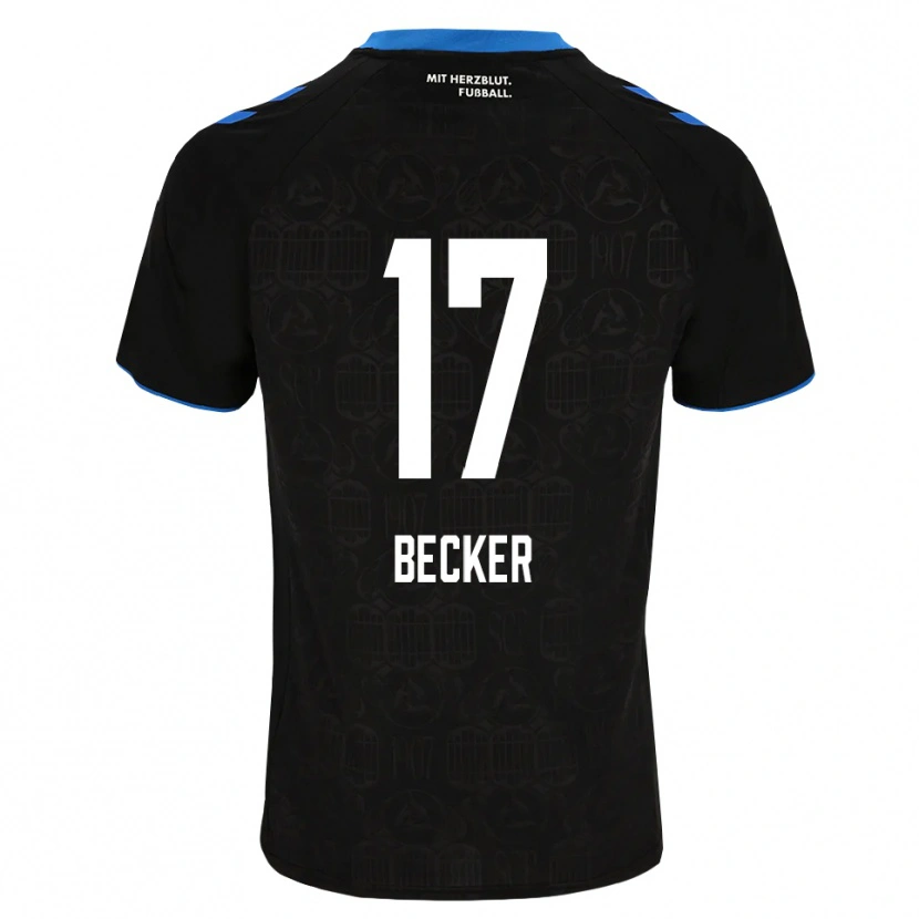 Danxen Niño Camiseta Marlon Becker #17 Negro Blanco Rojo 1ª Equipación 2026/27 La Camisa México