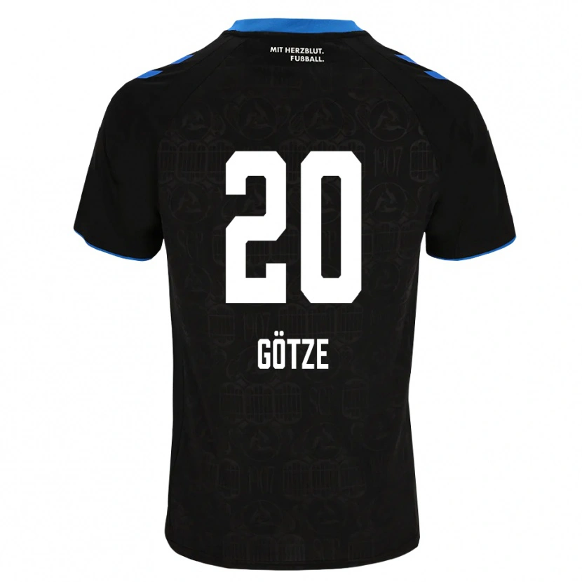 Danxen Niño Camiseta Felix Götze #20 Negro Blanco Rojo 1ª Equipación 2026/27 La Camisa México