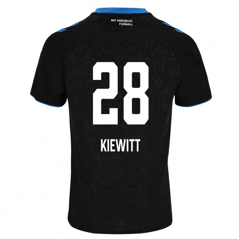 Danxen Niño Camiseta Lucas Kiewitt #28 Negro Blanco Rojo 1ª Equipación 2026/27 La Camisa México