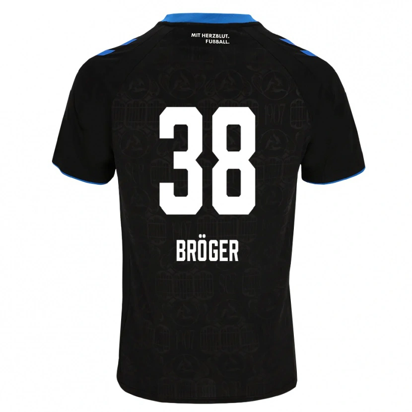 Danxen Niño Camiseta Bennit Bröger #38 Negro Blanco Rojo 1ª Equipación 2026/27 La Camisa México