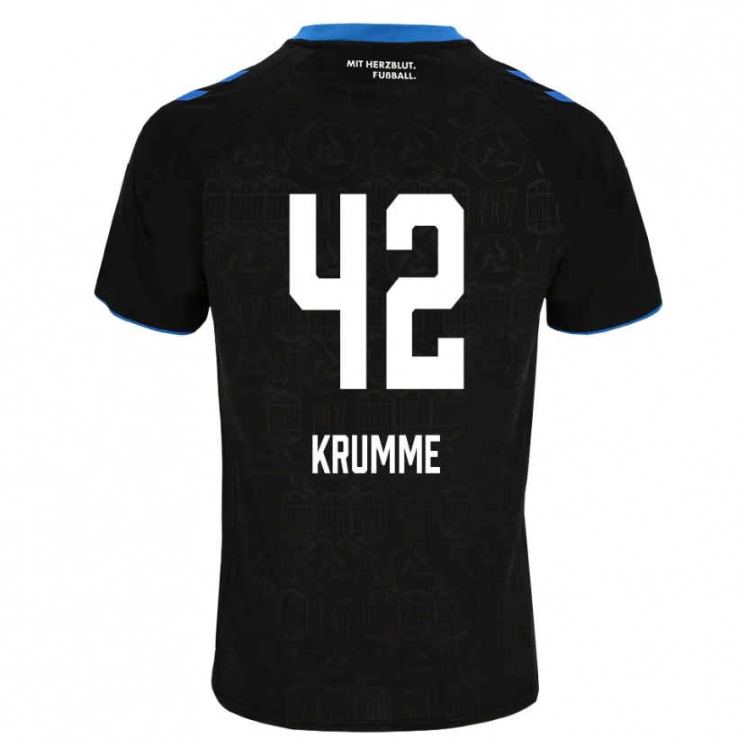 Danxen Niño Camiseta Kevin Krumme #42 Negro Blanco Rojo 1ª Equipación 2026/27 La Camisa México