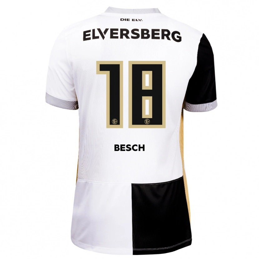 Danxen Niño Camiseta Philipp Besch #18 Negro Blanco Marrón 1ª Equipación 2026/27 La Camisa México
