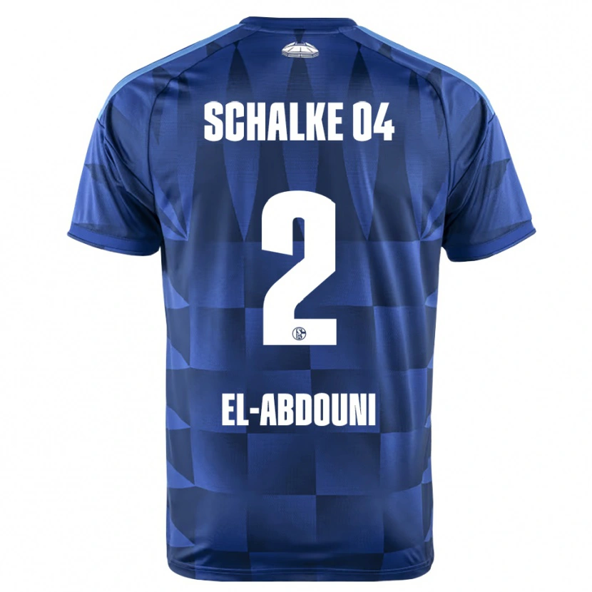Danxen Niño Camiseta Amir El-Abdouni #2 Azul Oscuro Amarillo Blanco 1ª Equipación 2026/27 La Camisa México