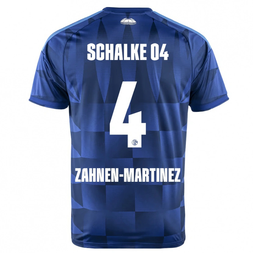 Danxen Niño Camiseta Pablo Zahnen-Martinez #4 Azul Oscuro Amarillo Blanco 1ª Equipación 2026/27 La Camisa México