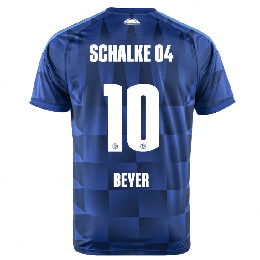 Danxen Niño Camiseta Pia Beyer #10 Azul Oscuro Amarillo Blanco 1ª Equipación 2026/27 La Camisa México