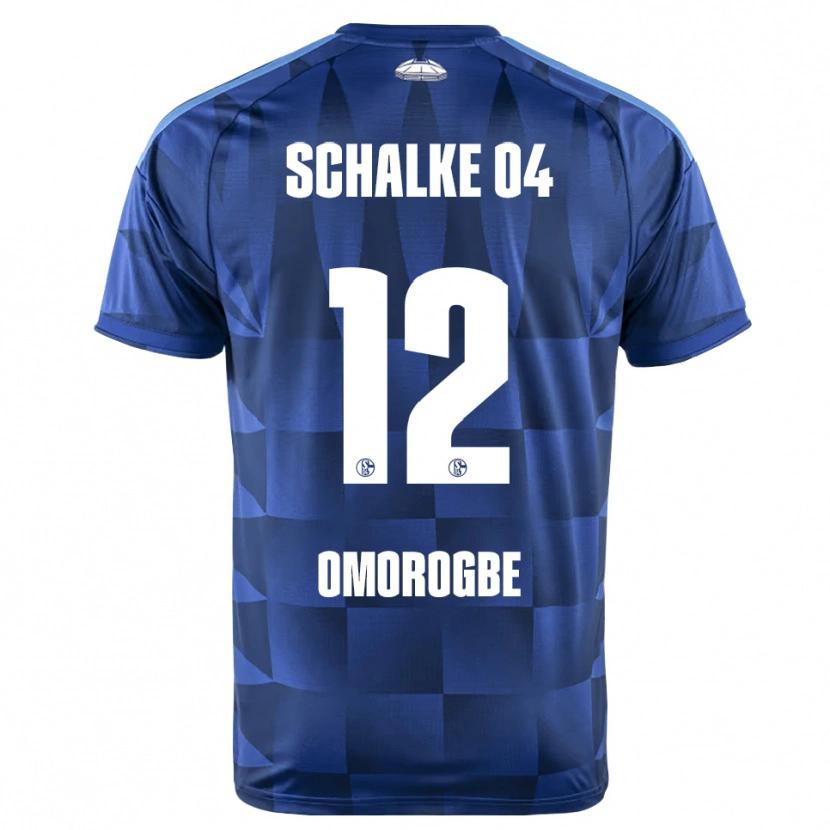 Danxen Niño Camiseta Michael Omorogbe #12 Azul Oscuro Amarillo Blanco 1ª Equipación 2026/27 La Camisa México