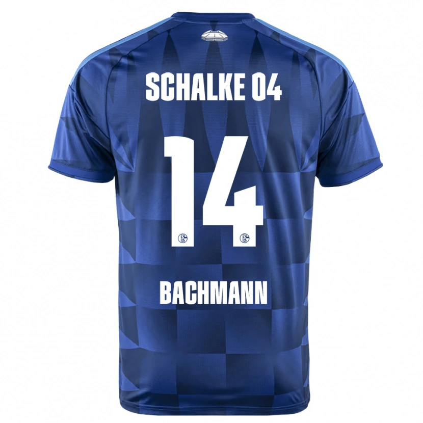 Danxen Niño Camiseta Janik Bachmann #14 Azul Oscuro Amarillo Blanco 1ª Equipación 2026/27 La Camisa México