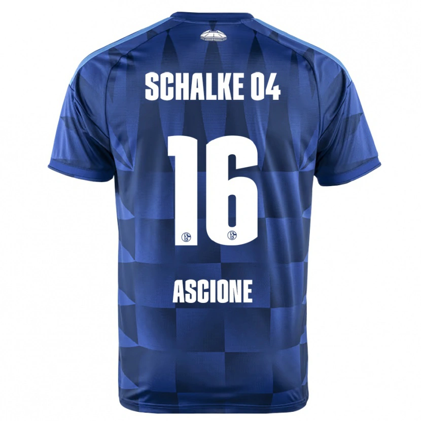 Danxen Niño Camiseta Marco Ascione #16 Azul Oscuro Amarillo Blanco 1ª Equipación 2026/27 La Camisa México