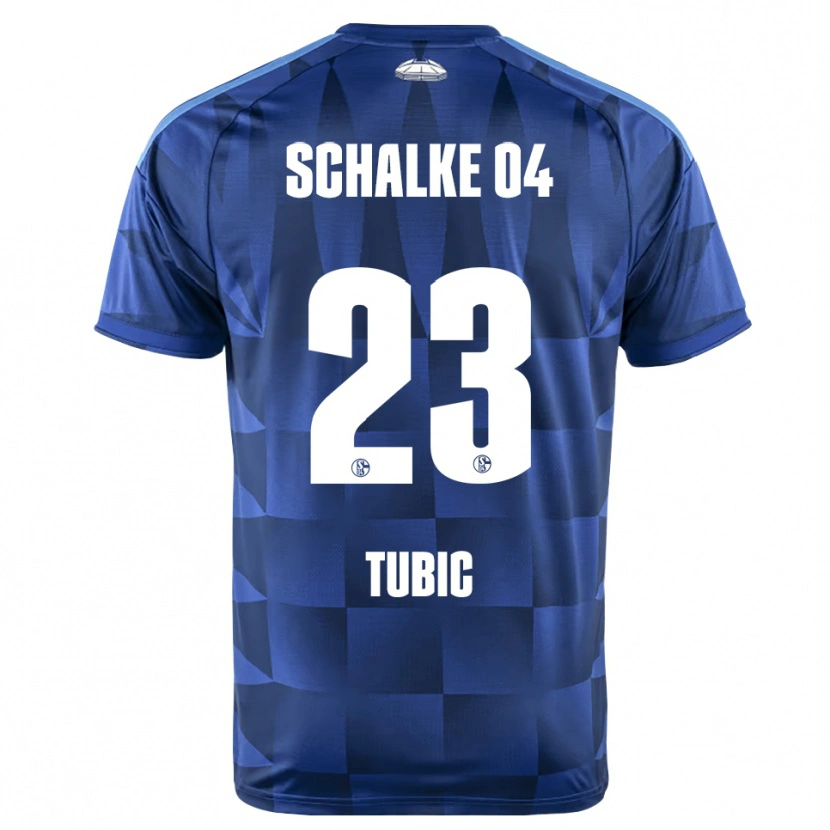 Danxen Niño Camiseta Malik Tubic #23 Azul Oscuro Amarillo Blanco 1ª Equipación 2026/27 La Camisa México