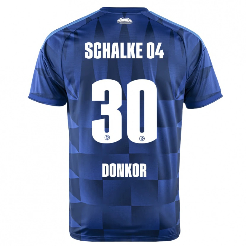 Danxen Niño Camiseta Anton Donkor #30 Azul Oscuro Amarillo Blanco 1ª Equipación 2026/27 La Camisa México