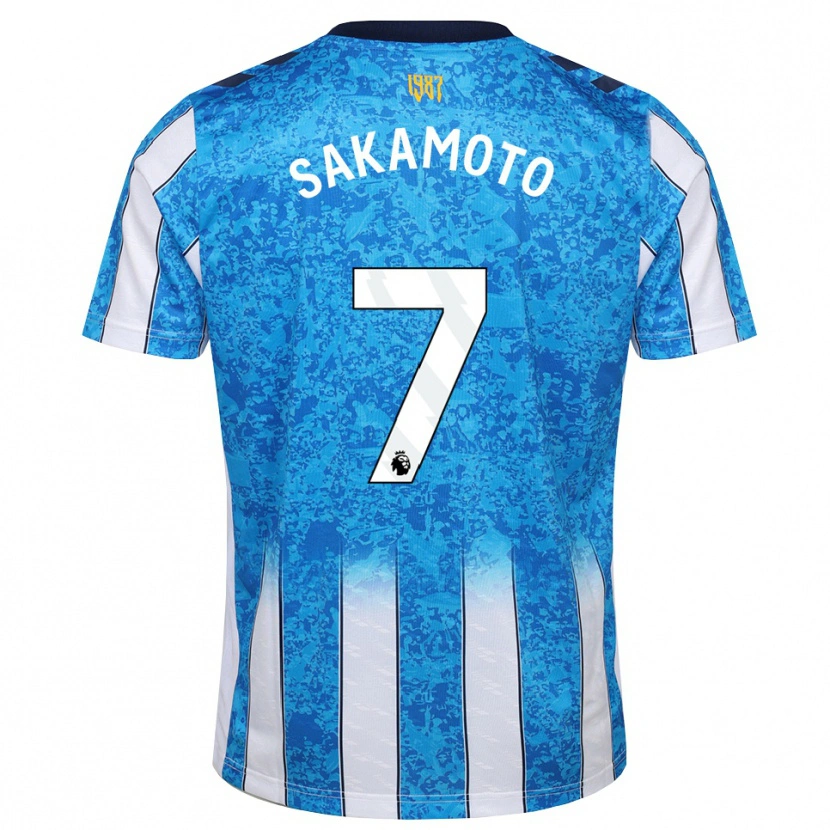 Danxen Niño Camiseta Tatsuhiro Sakamoto #7 Blanco Azul Naranja 1ª Equipación 2026/27 La Camisa México