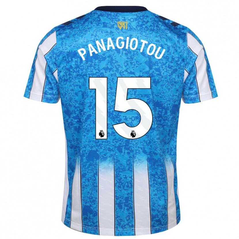 Danxen Niño Camiseta Constantine Panagiotou #15 Blanco Azul Naranja 1ª Equipación 2026/27 La Camisa México