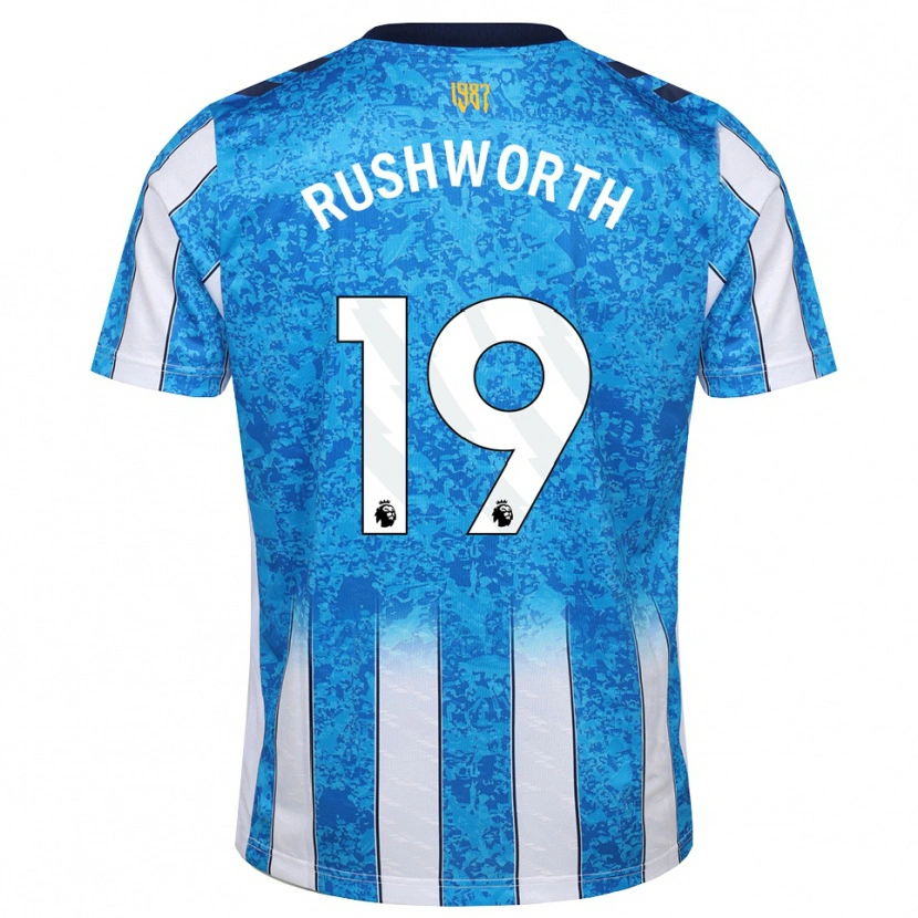 Danxen Niño Camiseta Carl Rushworth #19 Blanco Azul Naranja 1ª Equipación 2026/27 La Camisa México