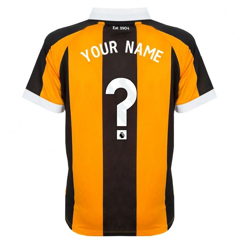 Danxen Niño Camiseta Su Nombre #0 Naranja Negro Blanco 1ª Equipación 2026/27 La Camisa México