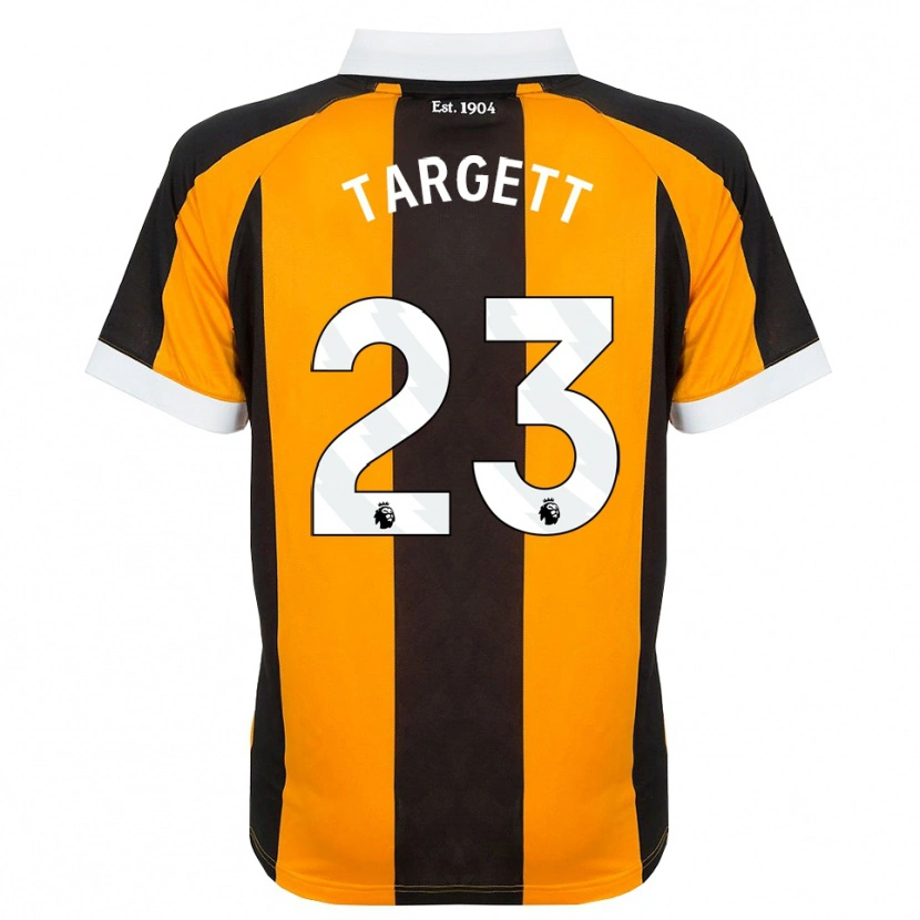 Danxen Niño Camiseta Matt Targett #23 Naranja Negro Blanco 1ª Equipación 2026/27 La Camisa México