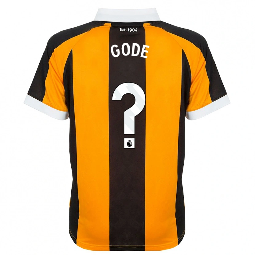 Danxen Niño Camiseta Ted Gode #0 Naranja Negro Blanco 1ª Equipación 2026/27 La Camisa México