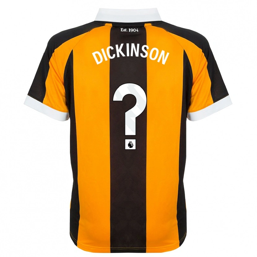 Danxen Niño Camiseta George Dickinson #0 Naranja Negro Blanco 1ª Equipación 2026/27 La Camisa México