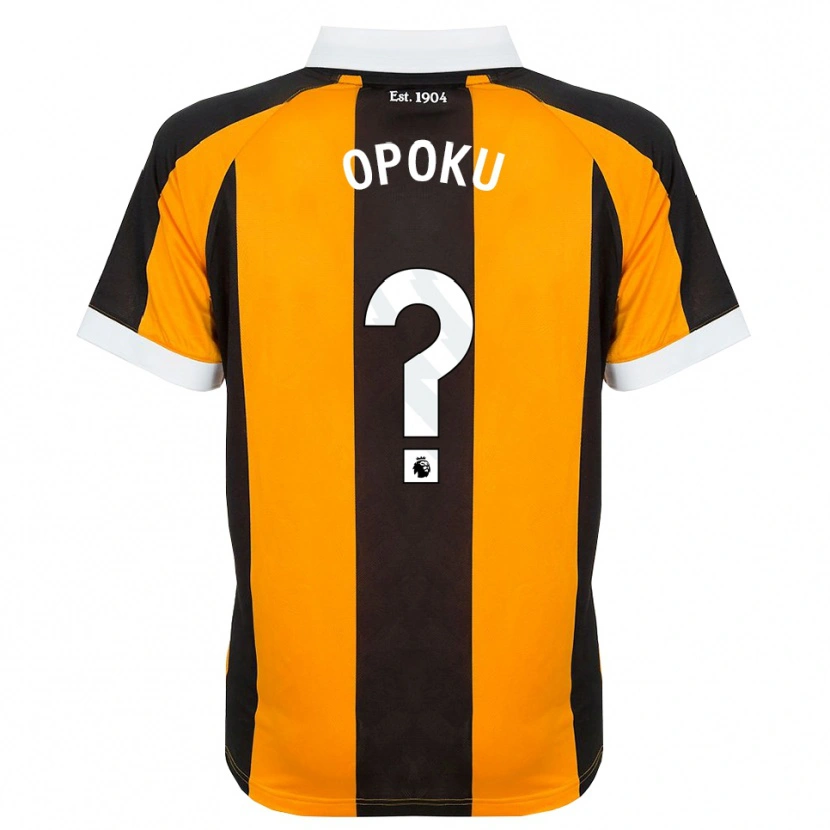 Danxen Niño Camiseta Sam Opoku #0 Naranja Negro Blanco 1ª Equipación 2026/27 La Camisa México