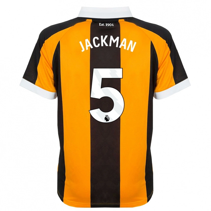 Danxen Niño Camiseta Ellice Jackman #5 Naranja Negro Blanco 1ª Equipación 2026/27 La Camisa México